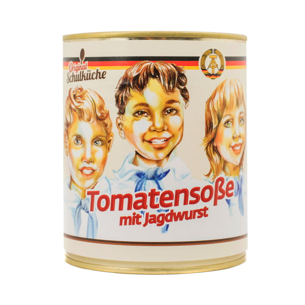 DDR Tomatensosse mit Jagdwurst, original Rezept, ostdeutsche Rezeptur, 800g, Original Schulkueche