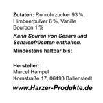 Lade das Bild in den Galerie-Viewer, rohrohrzucker himbeer vanille bourbon dessert eis backen