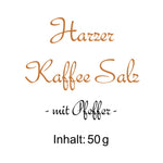 Lade das Bild in den Galerie-Viewer, kochen geniessen verschenken kaffee salz mit pfeffer harz