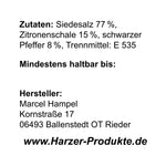 Lade das Bild in den Galerie-Viewer, Siedesalz Zitronenschale Pfeffer