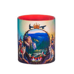 Lade das Bild in den Galerie-Viewer, kaffee tasse harz luchs hexe souvenir