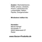 Lade das Bild in den Galerie-Viewer, wacholder zwiebel liebstockwurzel nelken paprika wildgewuerz