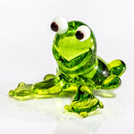 Lade das Bild in den Galerie-Viewer, Glasfigur Glastier Harz Glasmanufaktur Frosch
