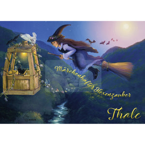 gruesse aus thale postkarte hexe