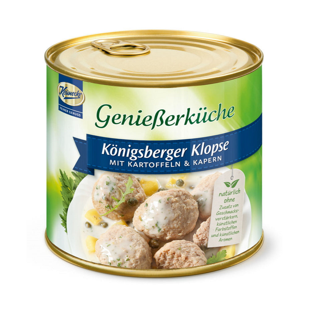 Harz Keunecke Koenigsberger Klopse mit Kartoffeln und Karpern Geniesserkueche 600g